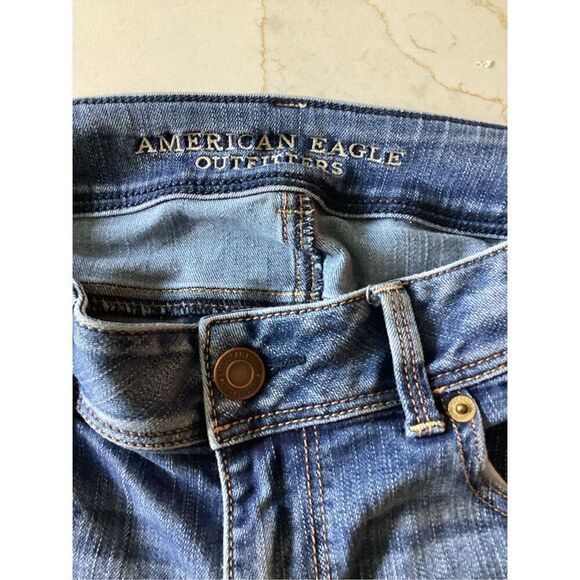 American Eagle Super Stretch Kick Boot Jeans Sz 12 Women’s - Picture 2 of 5